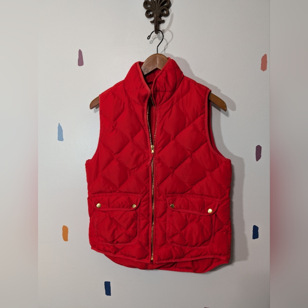 Woolrich Red Quilted Puffer Vest